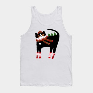 The Christmas Cat Tank Top